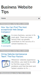 Mobile Screenshot of businesswebsitetips.blogspot.com