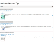 Tablet Screenshot of businesswebsitetips.blogspot.com