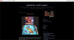 Desktop Screenshot of immortaleyesgames.blogspot.com