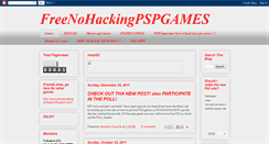 Desktop Screenshot of freenohackingpspgames.blogspot.com