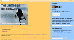 Desktop Screenshot of antizendictionary.blogspot.com