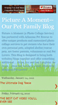 Mobile Screenshot of pictureamomentpetfamily.blogspot.com