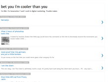 Tablet Screenshot of betyouimcoolerthanyou.blogspot.com