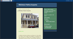 Desktop Screenshot of bibliotecaguayama.blogspot.com