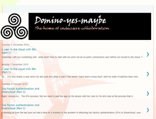 Tablet Screenshot of dominoyesmaybe.blogspot.com