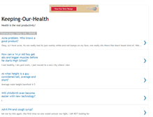 Tablet Screenshot of keeping-our-health.blogspot.com