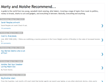 Tablet Screenshot of mortyandmoishe.blogspot.com