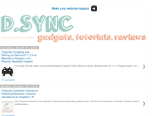 Tablet Screenshot of dsync.blogspot.com