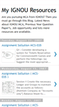 Mobile Screenshot of myignou.blogspot.com