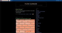 Desktop Screenshot of fleshgarbage.blogspot.com