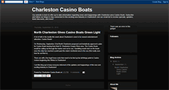Desktop Screenshot of charlestoncasinoboats.blogspot.com