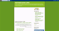 Desktop Screenshot of featured-blogs-links.blogspot.com