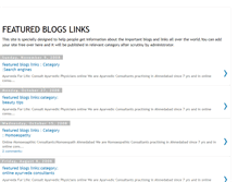 Tablet Screenshot of featured-blogs-links.blogspot.com