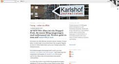 Desktop Screenshot of karlshofjournalisten.blogspot.com