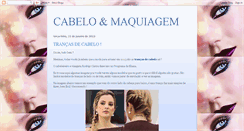 Desktop Screenshot of cabeloemaquiagem.blogspot.com