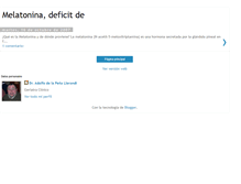 Tablet Screenshot of melatoninadeficitde.blogspot.com