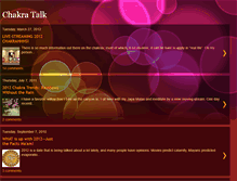 Tablet Screenshot of chakratalk.blogspot.com