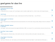 Tablet Screenshot of games-for-xbox-live.blogspot.com