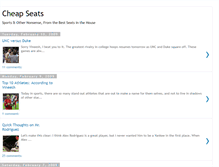 Tablet Screenshot of cheapseats-blog.blogspot.com