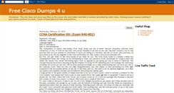 Desktop Screenshot of ciscodumps4u.blogspot.com