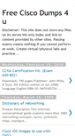 Mobile Screenshot of ciscodumps4u.blogspot.com