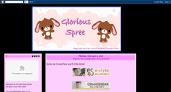 Desktop Screenshot of gloriousspree.blogspot.com