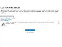 Tablet Screenshot of custom-nike-shoes.blogspot.com