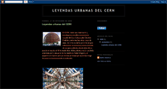 Desktop Screenshot of leyendasurbanasdelcern.blogspot.com