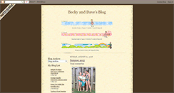 Desktop Screenshot of becky-dave.blogspot.com