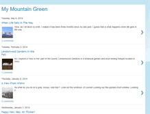 Tablet Screenshot of mymountaingreen.blogspot.com