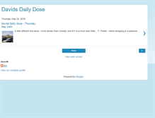 Tablet Screenshot of davidsdailydoseof.blogspot.com