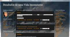 Desktop Screenshot of desabafosdeumavidainconstante.blogspot.com