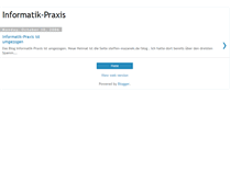 Tablet Screenshot of informatik-praxis.blogspot.com