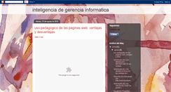 Desktop Screenshot of inteligenciadegerenciainformatica.blogspot.com