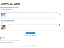 Tablet Screenshot of cantinhodasletras-elaine.blogspot.com