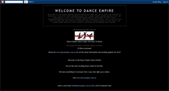 Desktop Screenshot of danceempire.blogspot.com