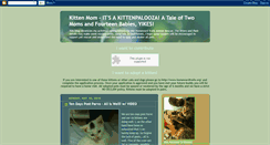 Desktop Screenshot of kittenmom.blogspot.com