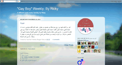 Desktop Screenshot of gayweekly.blogspot.com