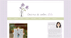 Desktop Screenshot of cocinadecolorlila.blogspot.com