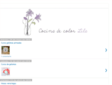 Tablet Screenshot of cocinadecolorlila.blogspot.com