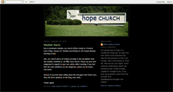 Desktop Screenshot of hopechurchtupelo.blogspot.com