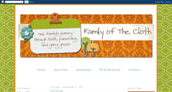 Desktop Screenshot of familyofthecloth.blogspot.com