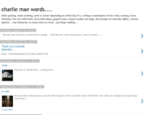 Tablet Screenshot of charlie-mae-returns.blogspot.com