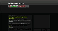 Desktop Screenshot of gymnasticssports.blogspot.com