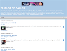 Tablet Screenshot of elblogdecalles.blogspot.com
