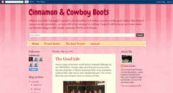 Desktop Screenshot of cinnamon-n-cowboyboots.blogspot.com