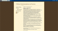 Desktop Screenshot of gastronomiacaracas.blogspot.com