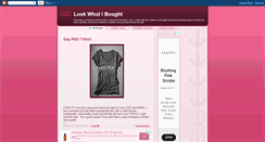 Desktop Screenshot of lookwhatibought.blogspot.com