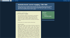 Desktop Screenshot of convictvoyaging.blogspot.com
