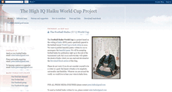 Desktop Screenshot of haikuworldcup.blogspot.com